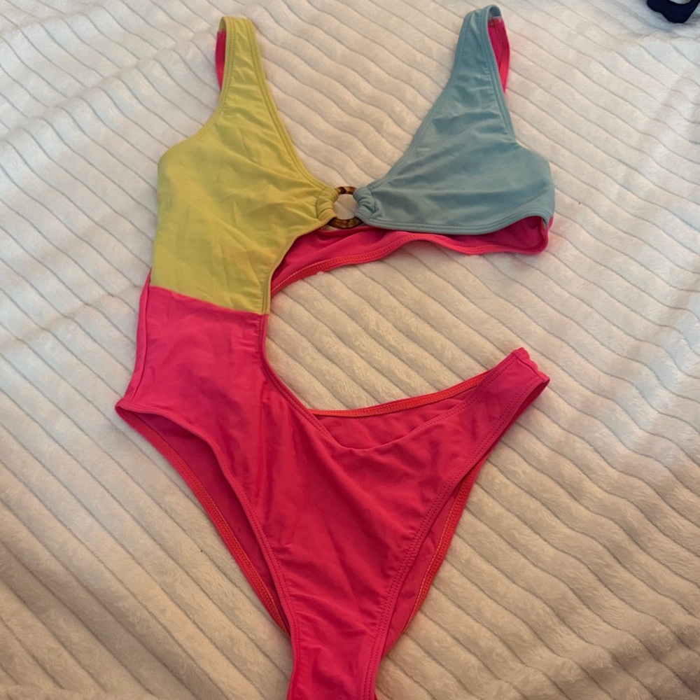 Colorful One Piece Swimsuit